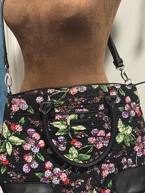 Vera Bradley Winter Berry Day Off Satchel